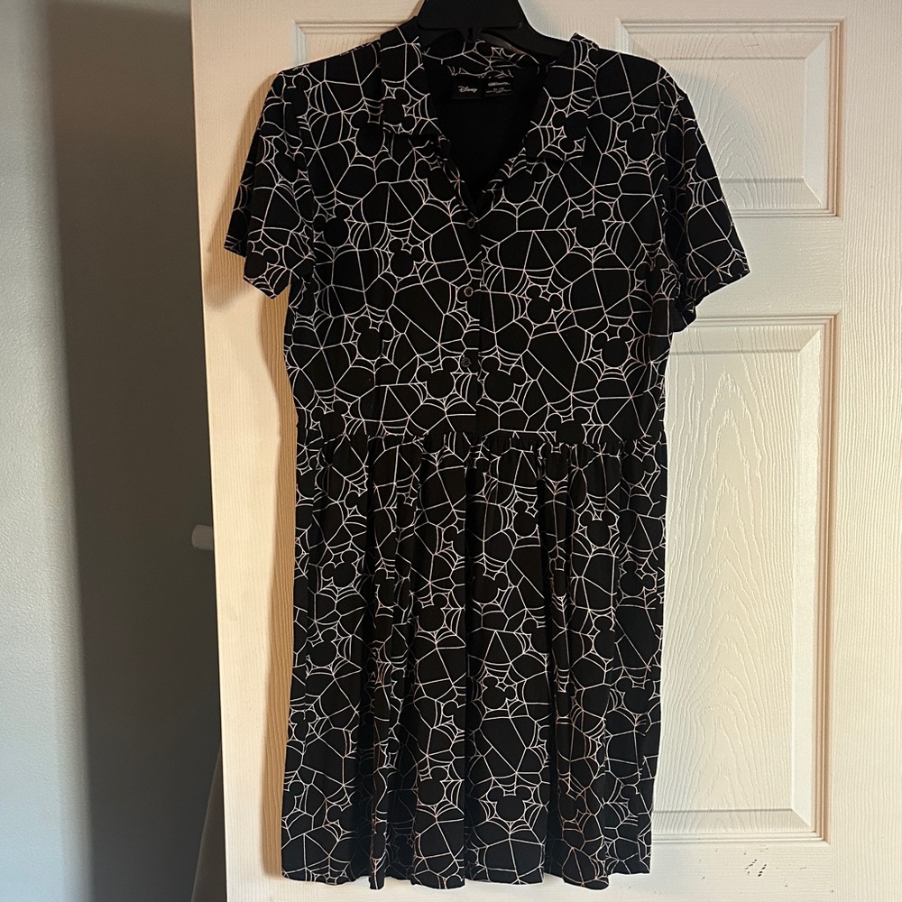 Disney Halloween Black and White Patterned Dress